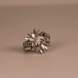 105 10076 Fancy Estate Ring 4.08 Tdw