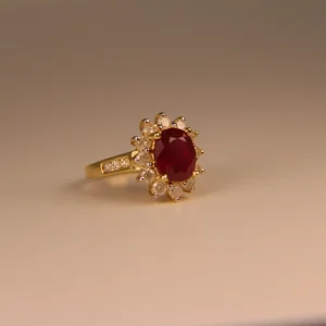 140 10121 Ruby & Dia Ring