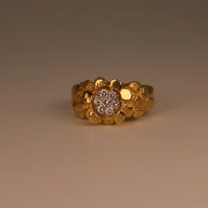 190 10022 Nugget Dia Gents Ring