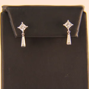 209 10016 Dia Dangle Earrings