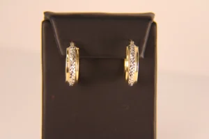 240 10006 2 Tone Gold Hoops