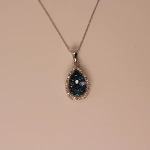 400 10018 Blue Dia Pendant