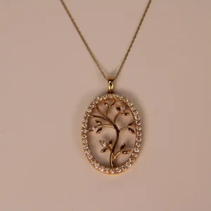 555 10000 Rose Tree Of Life Pendant