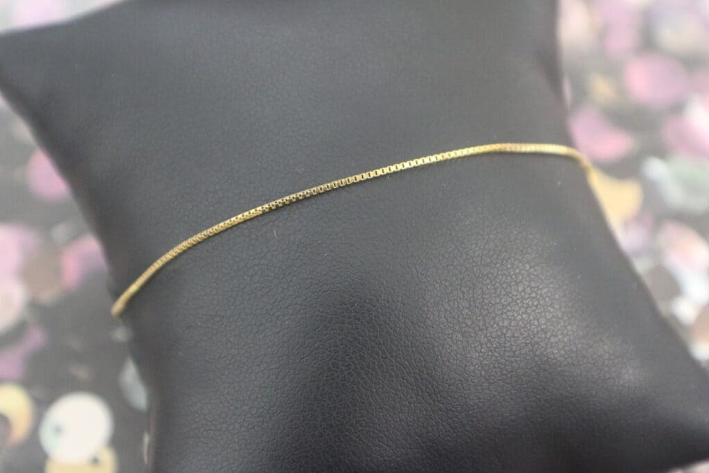 14KY Box Chain Bracelet 7"