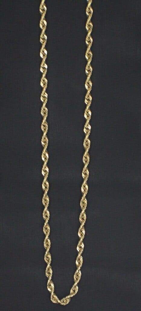 14KY Rope Chain 24"