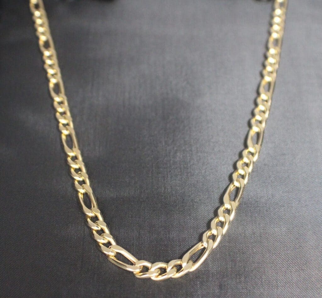 14KY Hollow Figaro Chain 20"